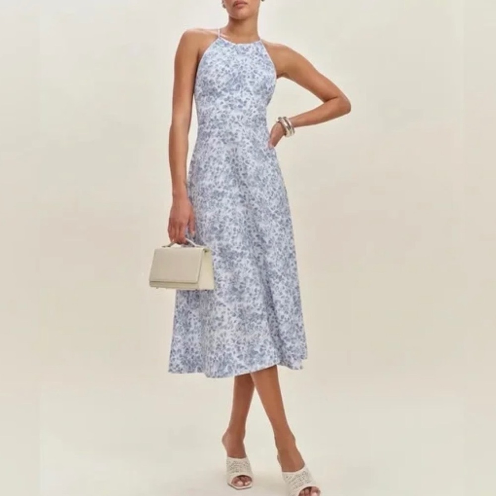 Reformation Yuliy Linen Dress In Chloe, brand new without tagsn never worn.
